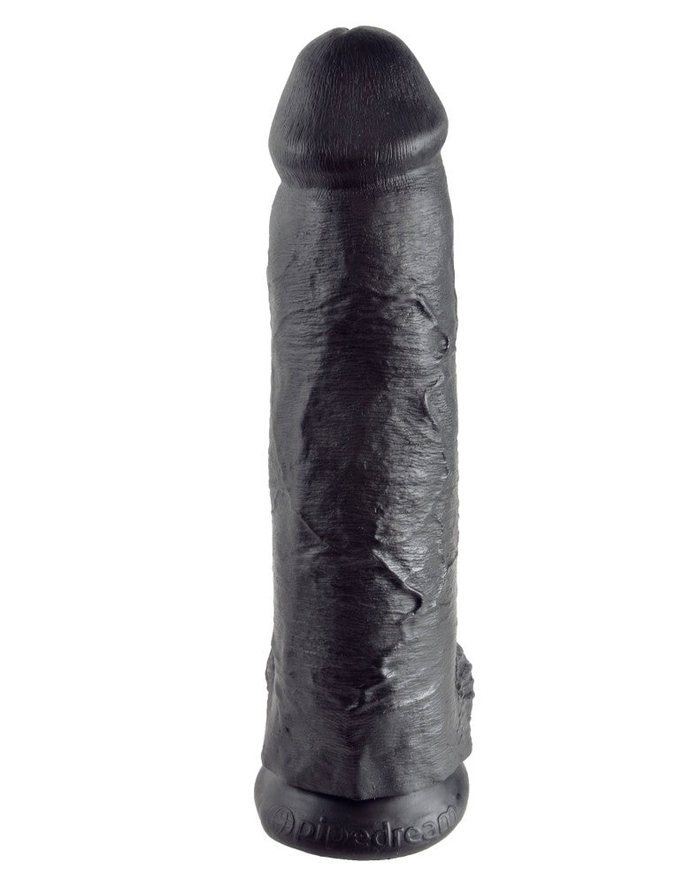 12" Cock with Balls Black