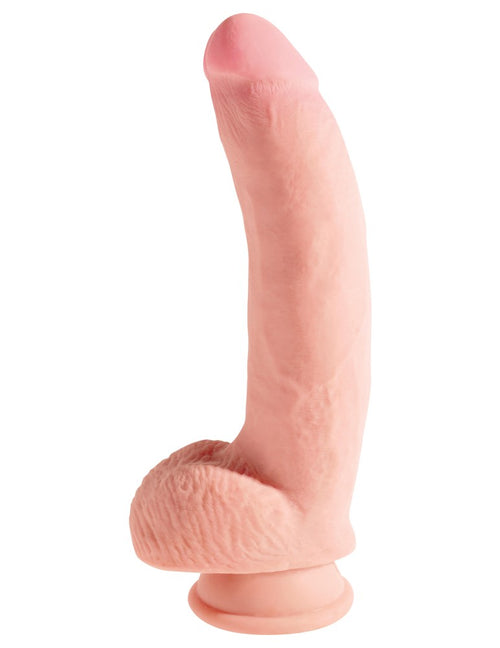 10" Triple Density Fat Cock with Balls Light