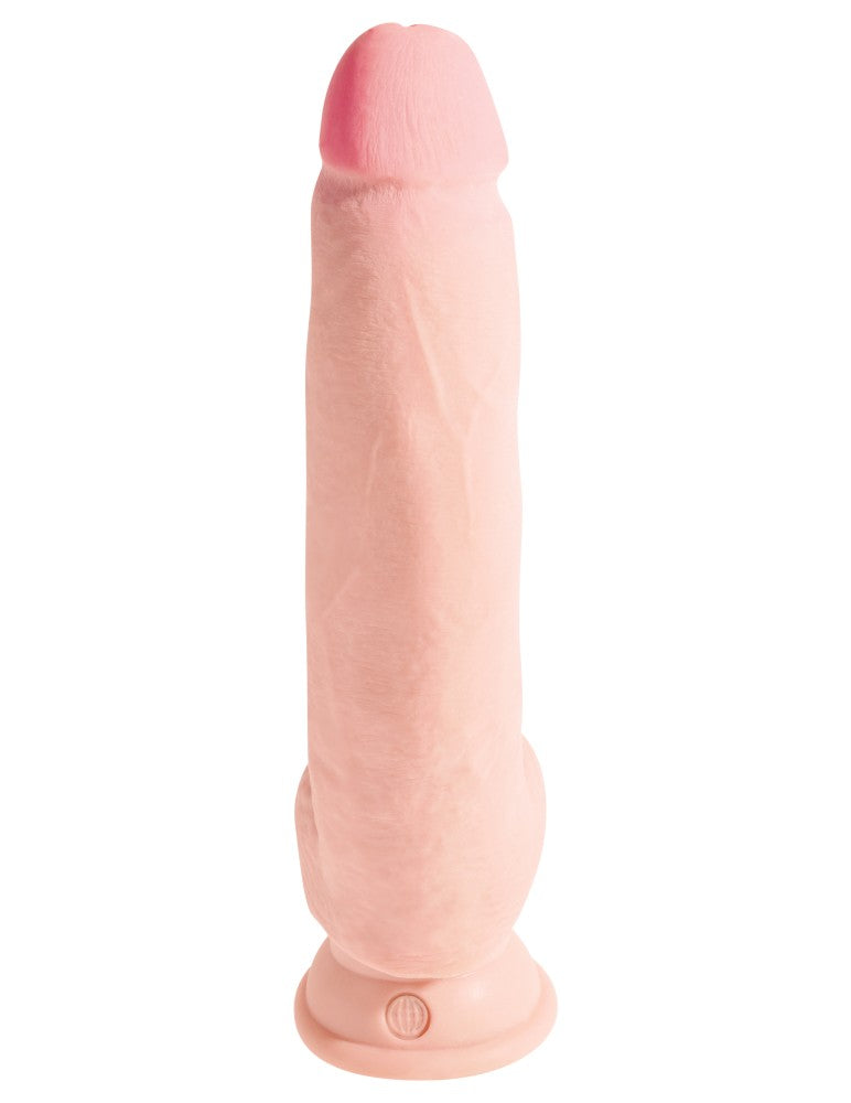 10" Triple Density Fat Cock with Balls Light