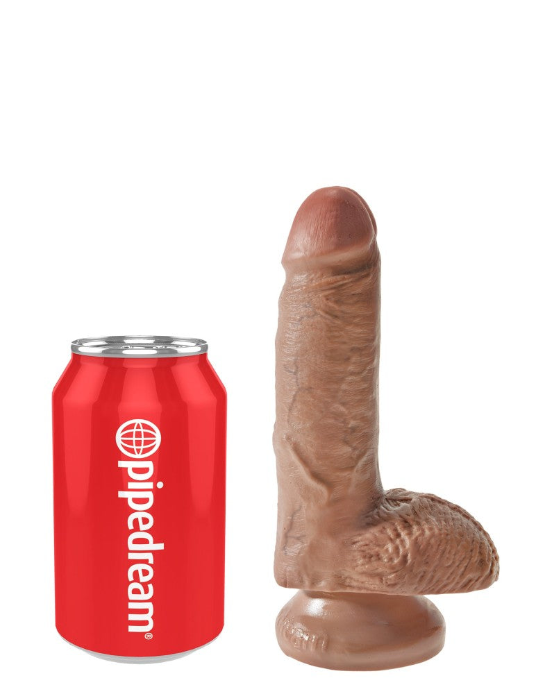 7" Cock with Balls Tan