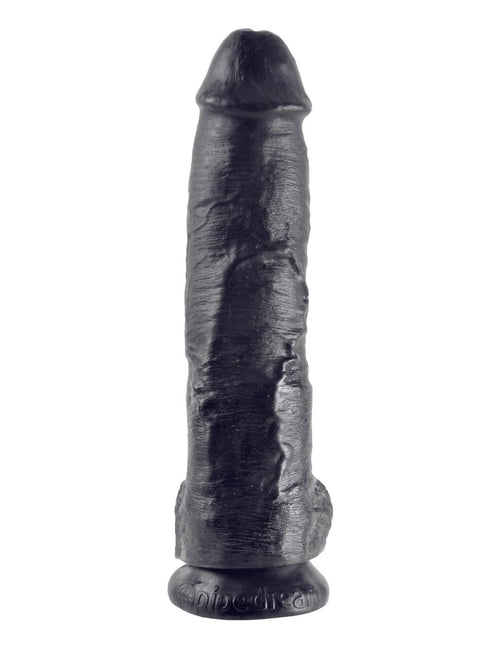 10" Cock with Balls Black