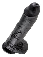 10" Cock with Balls Black