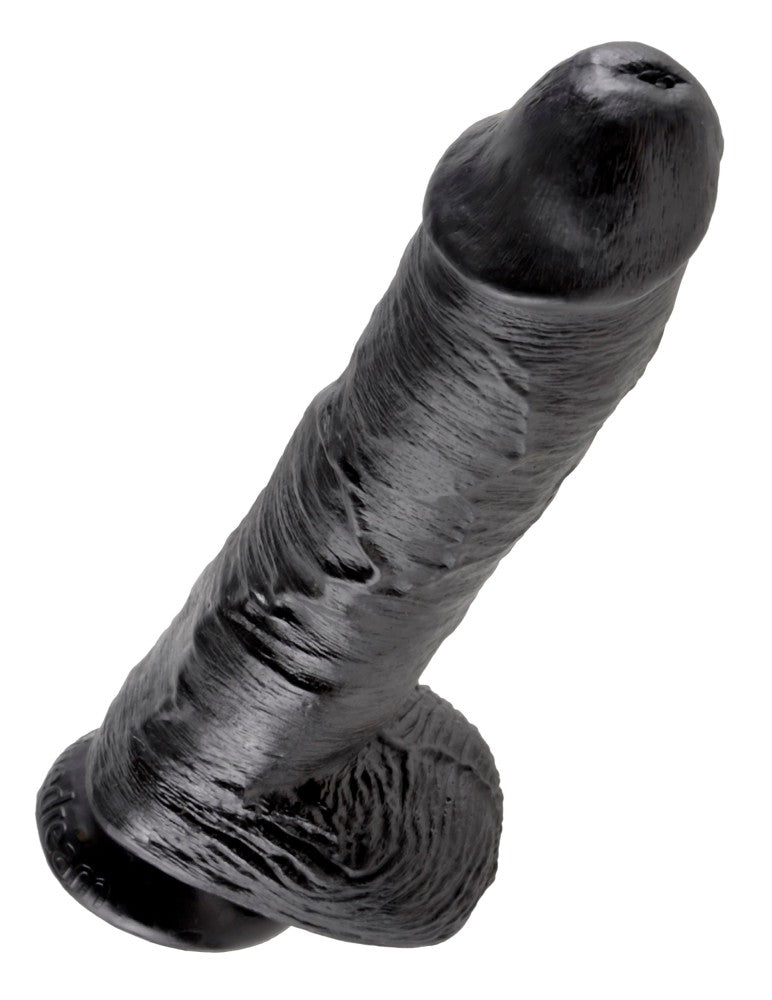 10" Cock with Balls Black