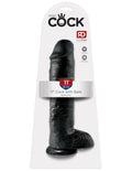 11" Cock with Balls Black