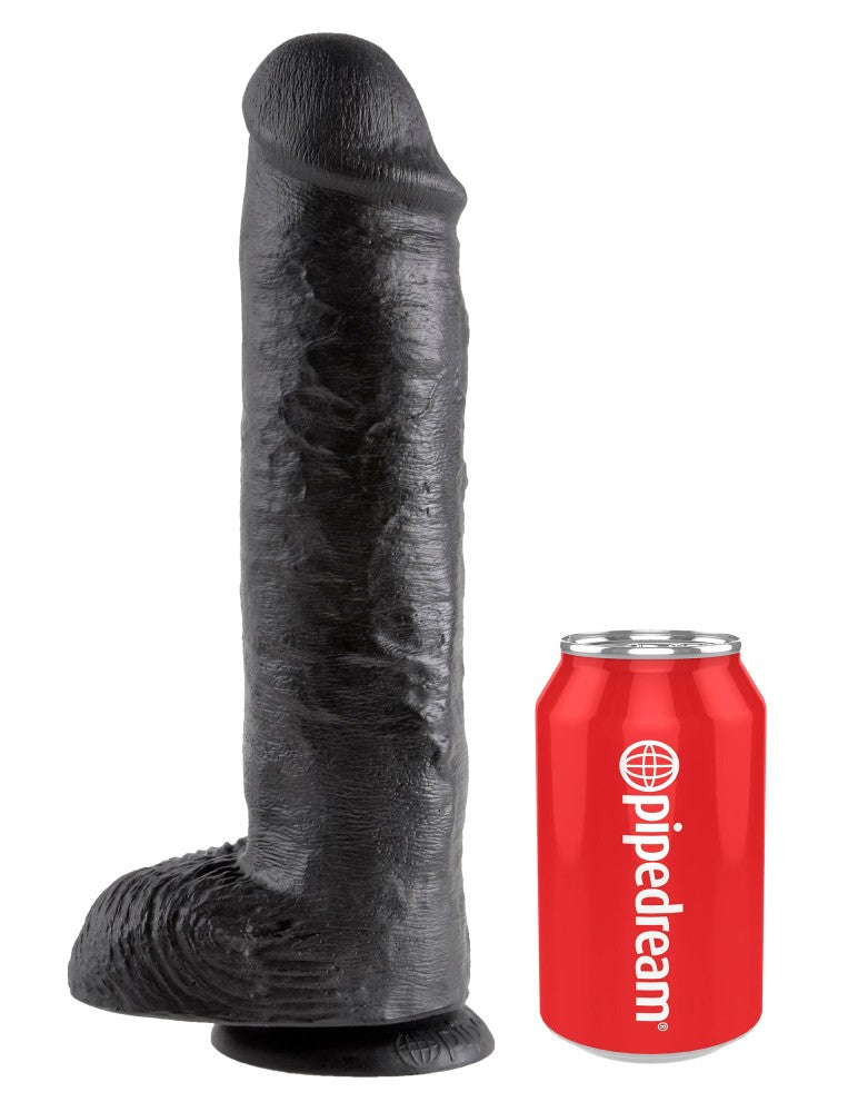 11" Cock with Balls Black