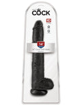 14" Cock with Balls Black