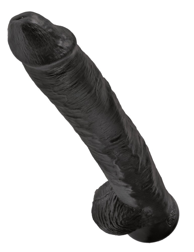 14" Cock with Balls Black