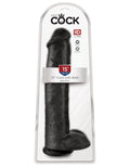 15" Cock with Balls Black