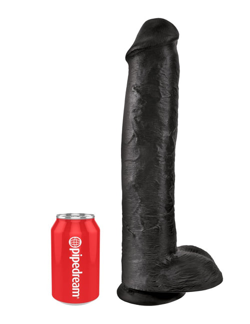 15" Cock with Balls Black