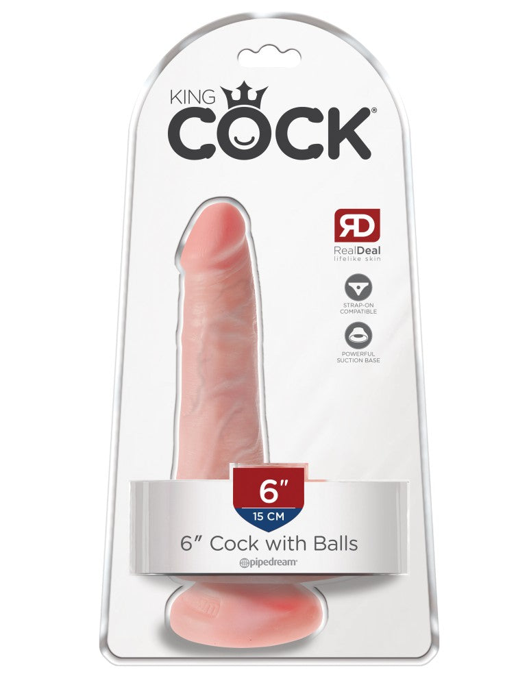 6" Cock with Balls Light