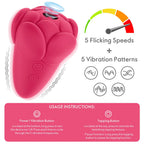 Flicker Rechargeable Vibrator Rose Red