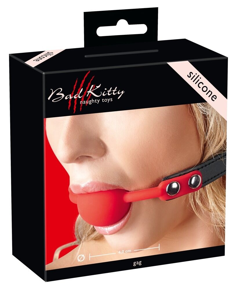 Bad Kitty Red Gag Silicone