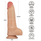 9'' Vibrating Power Basics Cock