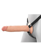 9" Silicone Hollow Strap-On Dual Density