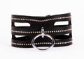Designer Traingo Collar Made in Calf Softy Leather Black