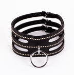 Designer Traingo Collar Made in Calf Softy Leather Black
