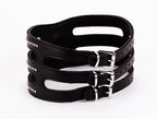 Designer Traingo Collar Made in Calf Softy Leather Black