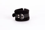 Handcuff Design Made in Calf Softy Leather and Puffed Fur Black