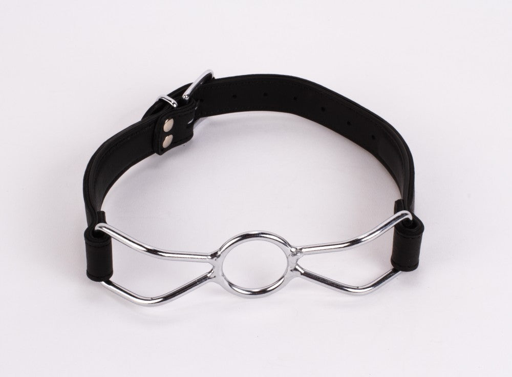 Calf Softy Leather Top and Lamb Leather Padding with Stainless Steel Mouth Piece Black