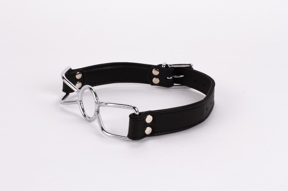 Calf Softy Leather Top and Lamb Leather Padding with Stainless Steel Mouth Piece Black