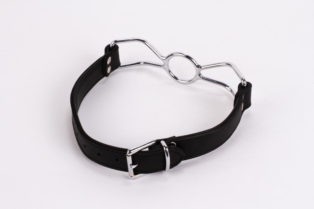 Calf Softy Leather Top and Lamb Leather Padding with Stainless Steel Mouth Piece Black