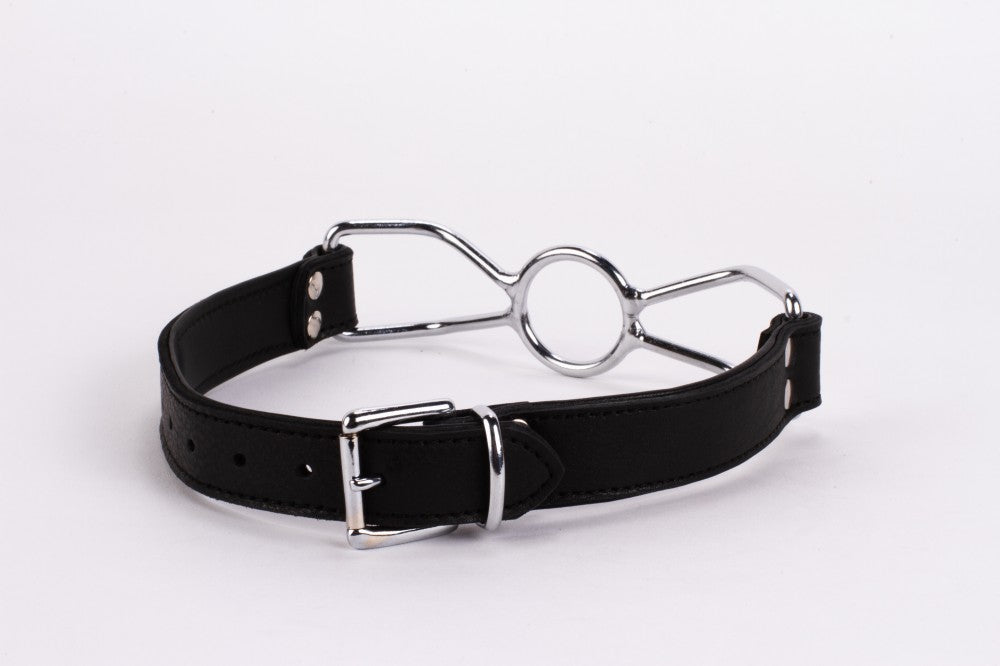 Calf Softy Leather Top and Lamb Leather Padding with Stainless Steel Mouth Piece Black