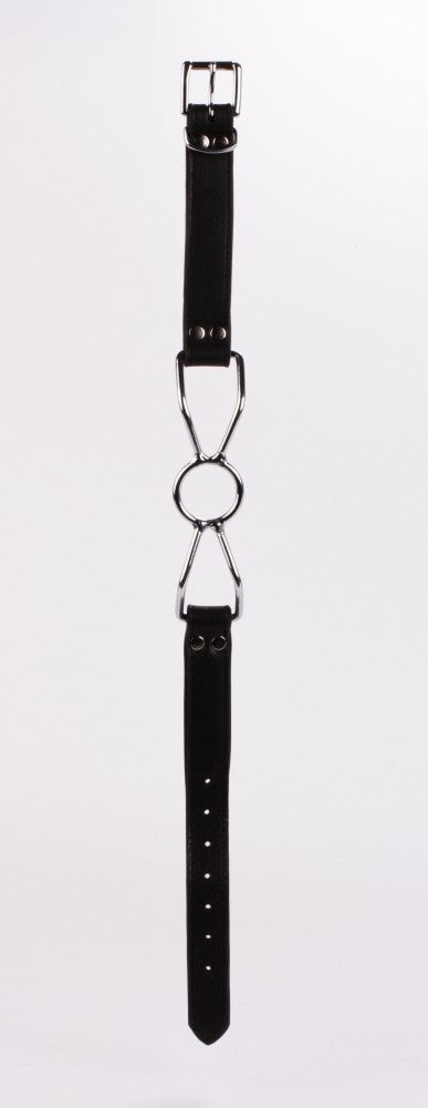 Calf Softy Leather Top and Lamb Leather Padding with Stainless Steel Mouth Piece Black