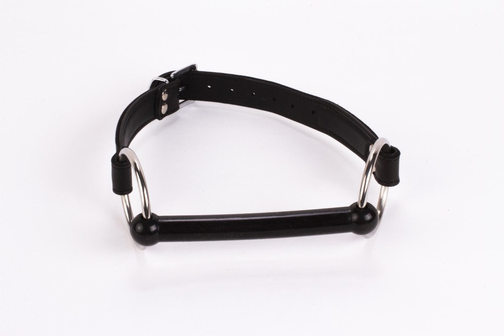 Calf Softy Leather Top and Lamb Leather padding with Silicone Mouth Piece Black