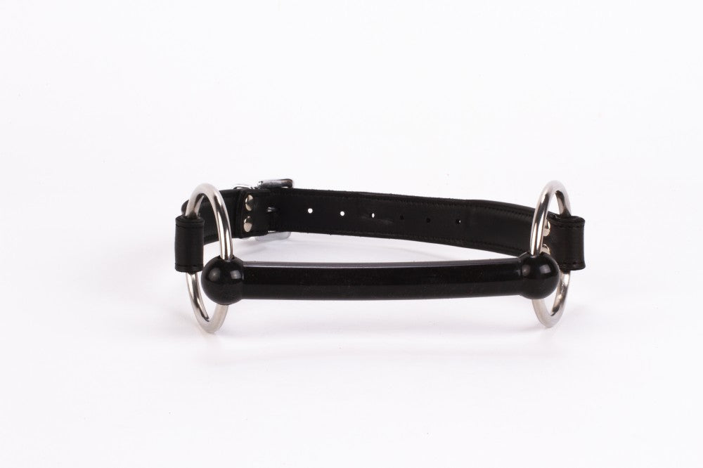 Calf Softy Leather Top and Lamb Leather padding with Silicone Mouth Piece Black