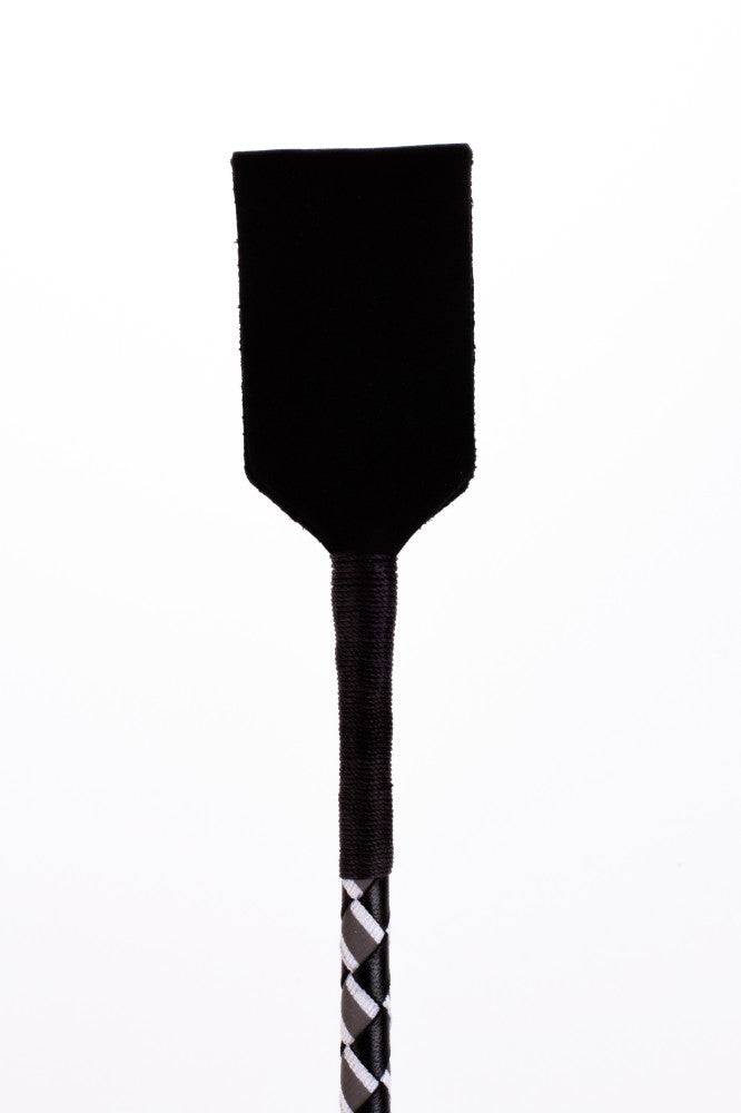 Leather Stick with Neon Strip and Nubuck Leather Top White