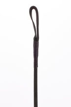 Nylon Stick with Neon Strip and Goat Kid Leather Handle Nubuck Leather Black