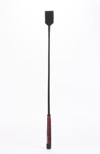 Nylon Stick with Neon Strip and Goat Kid Leather Handle Nubuck Leather Black