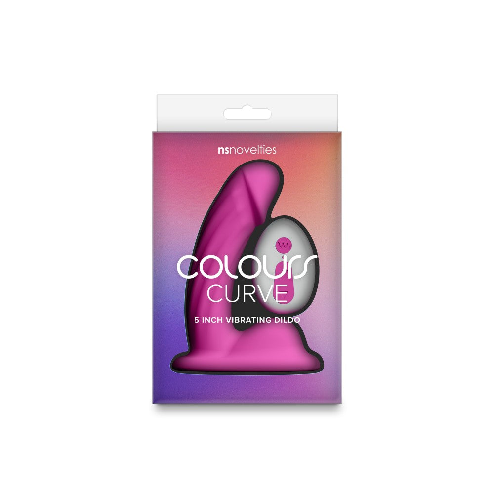 Colours - Curve - Vibrating - 5" Dildo - Pink