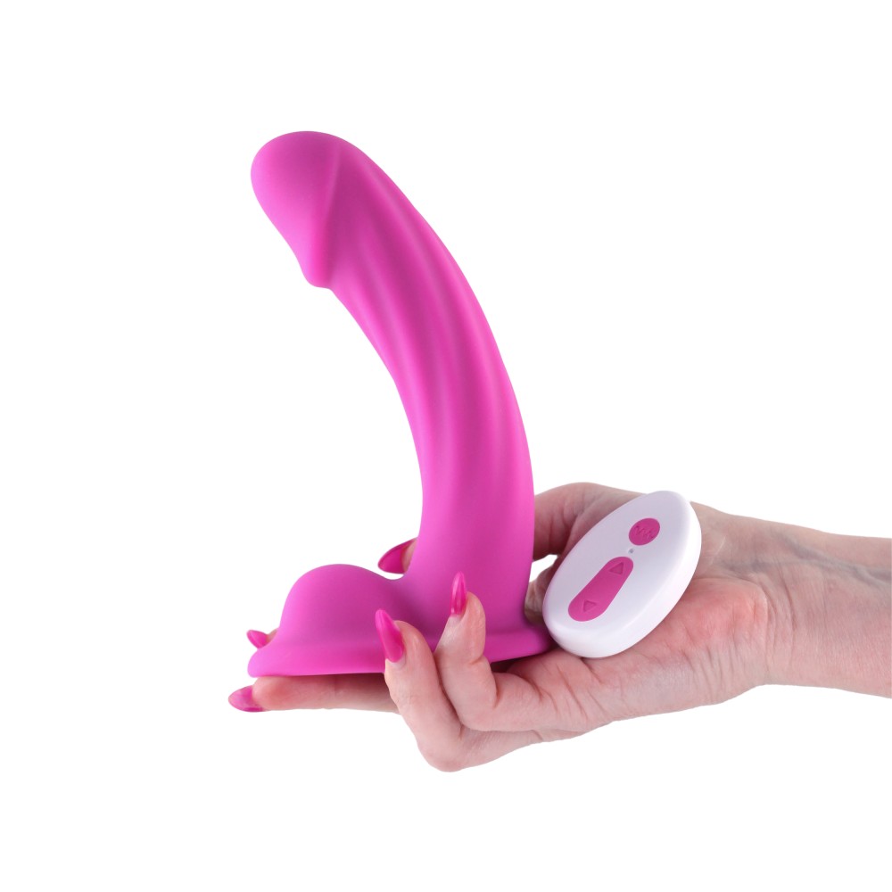 Colours - Curve - Vibrating - 6" Dildo - Pink
